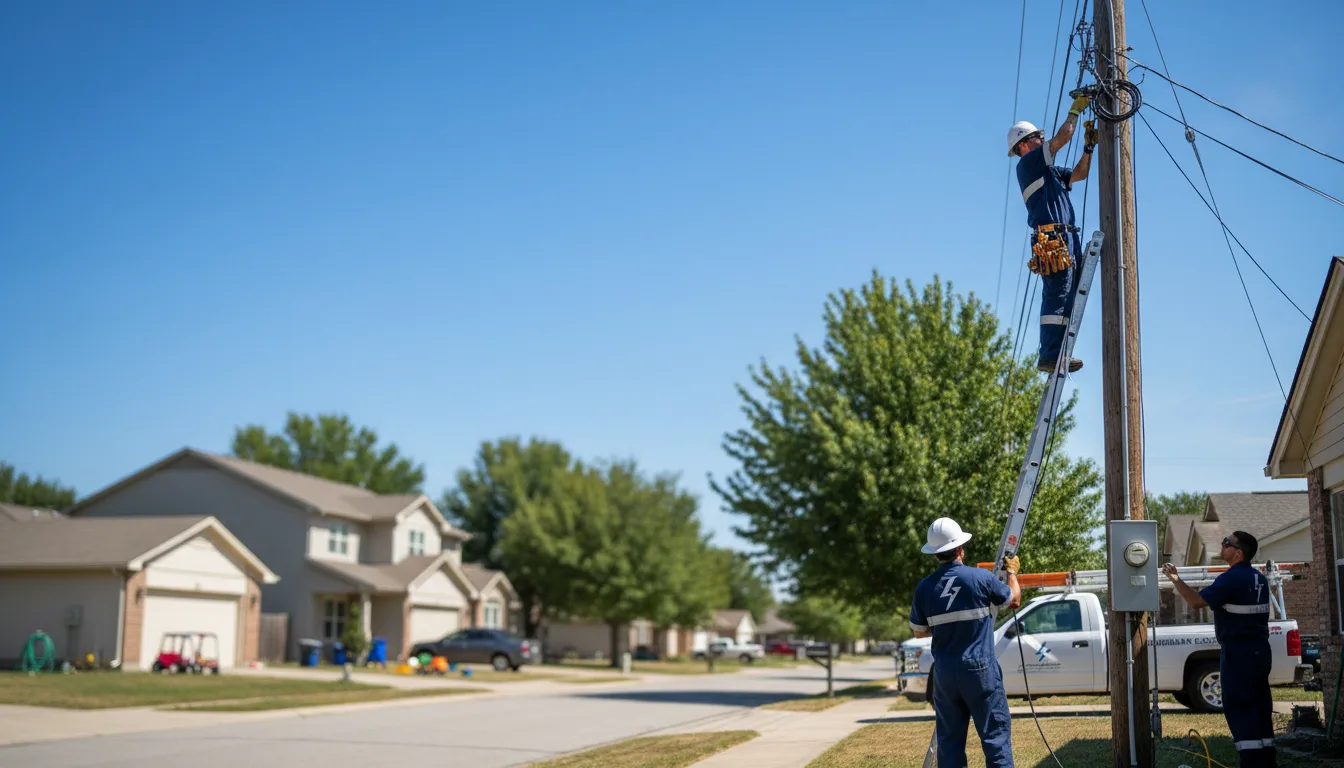 Residential electrician providing installation services in Winthrop, AR